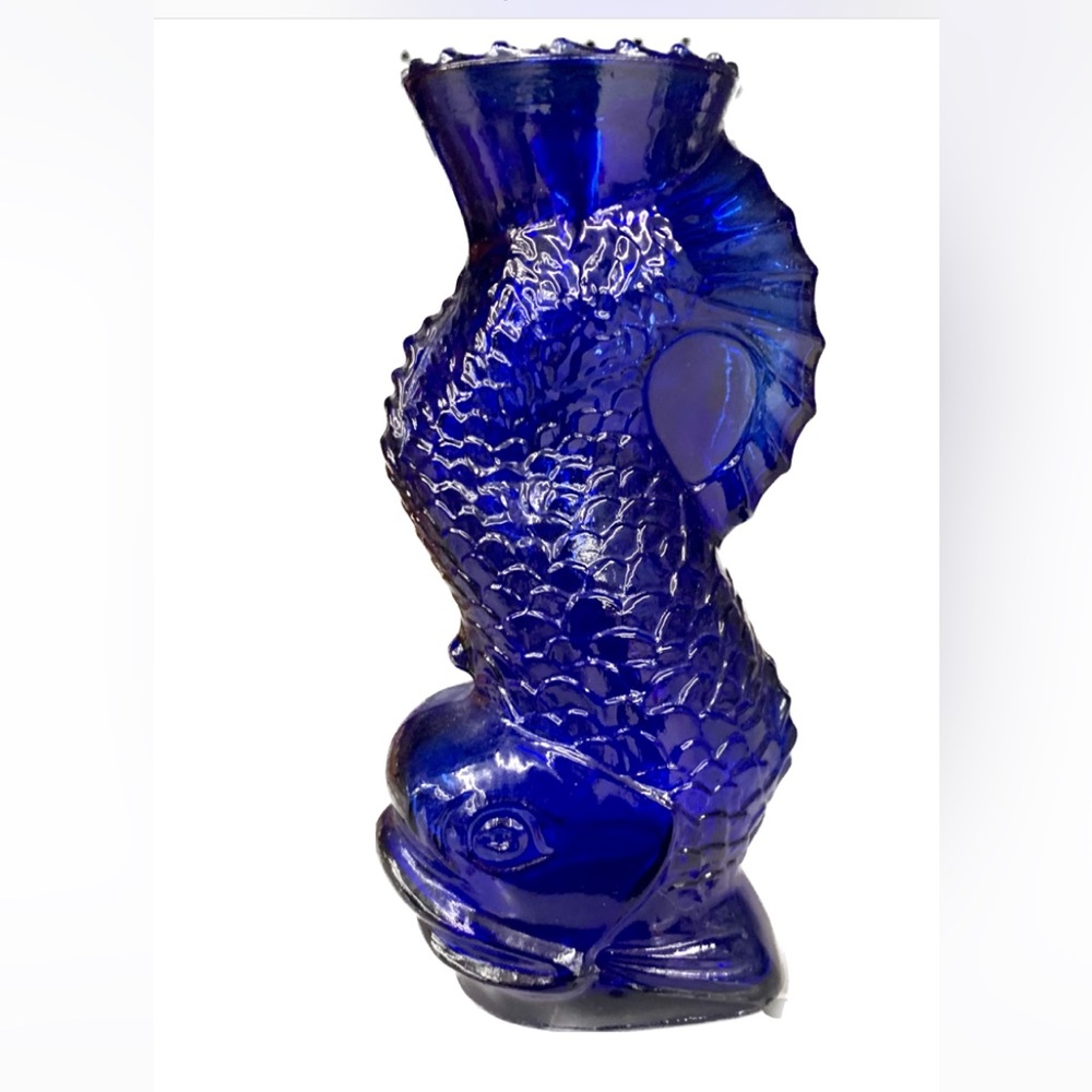 Maryland Glass Koi Vase  Excellent Condition